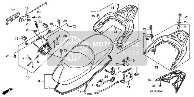 Asiento/Portaequipajes trasero